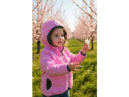 Softshell bunda beránek 86/92 růžovo fialová  Holčičí bunda/kabátek