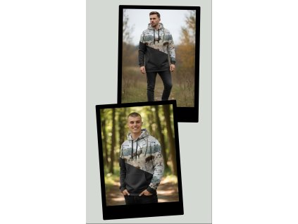 Pánská mikina zvířátka z lesa  Pánská mikina