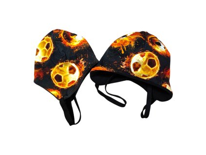 Zimní čepice ušanka míče v ohni  Klučičí čepice