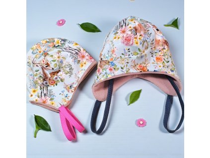 Zimní čepice ušanka koloušek  Holčičí čepice