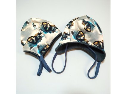 Zimní čepice ušanka vlčata v bundě  Klučičí čepice