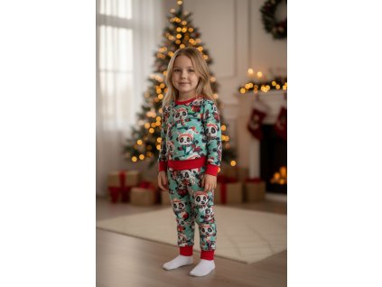 Vánoční tepláky pandy  Dětské tepláky