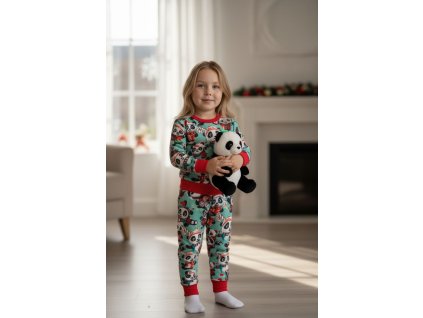 Vánoční mikina pandy a dárečky  Dětská mikina