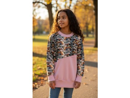 Mikino šatičky zimní veverky  Mikino šatičky