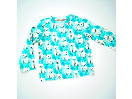 Tričko s dlouhým rukávem lední medvěd  Dětské tričko