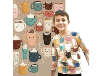 Tričko hrnky zimní čas  Dětské tričko