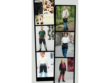 Softshell kalhoty s flísem barevné varianty  Dětské kalhoty