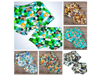 Klučičí boxerky výběr ze vzorů  Boxerky pro kluky