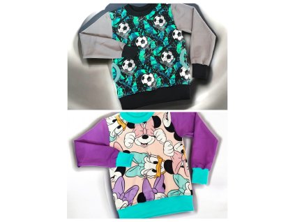 Dětské mikiny přes hlavu 122/128  Dětské mikiny přes hlavu