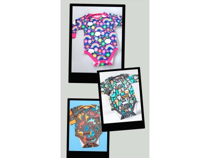 Body s dlouhým rukávem 56/62  Dětské body