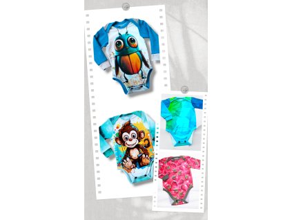 Body s dlouhým rukávem 68/74  Dětské body