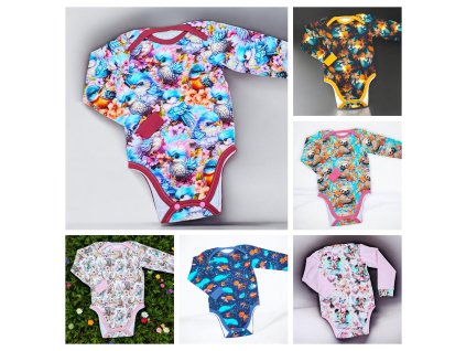 Body s dlouhým rukávem 104...  Dětské body