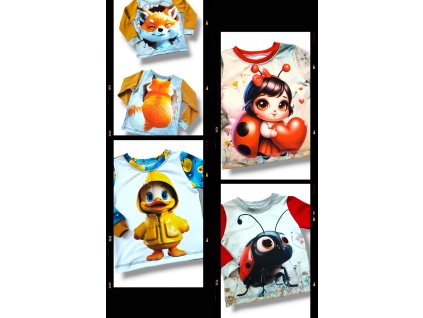 Trička s dlouhým rukávem 86/92  Dětské tričko