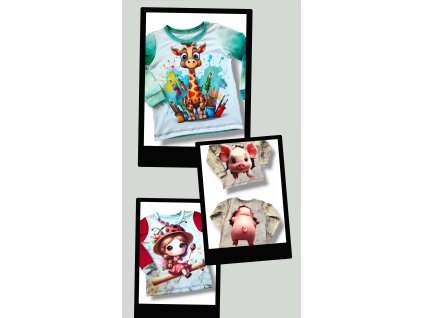 Trička s dlouhým rukávem 98/104  Dětské tričko