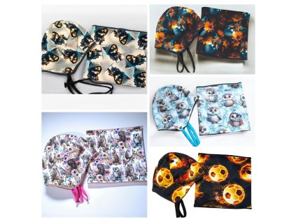 Čepice s nákrčníkem fleece 50/51  Čepice s nákrčníkem