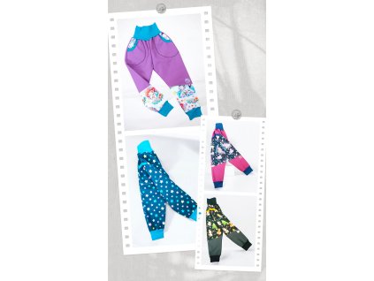 Softshell kalhoty flís 86/92 barevné varianty  Dětské kalhoty