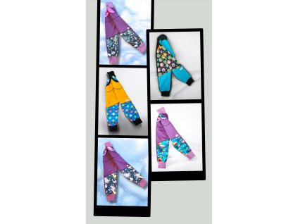 Softshell kalhoty s flísem 98/104  Dětské kalhoty