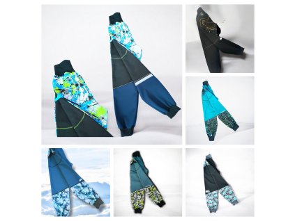 Softshell kalhoty s flísem 122/128  Dětské kalhoty