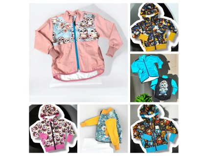 Mikiny na zip 86/92 barevné varianty  Dětská mikina na zip