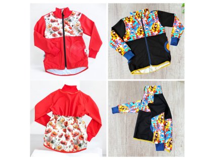 Mikiny na zip 110/116 barevné varianty  Dětská mikina na zip