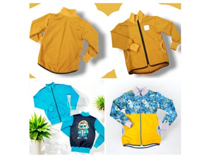 Mikiny na zip 134/140 barevné varianty  Dětská mikina na zip