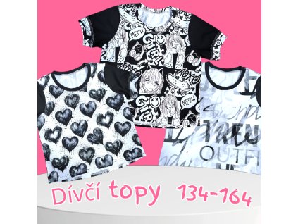 Dívčí topy 134-164  Dívčí topy
