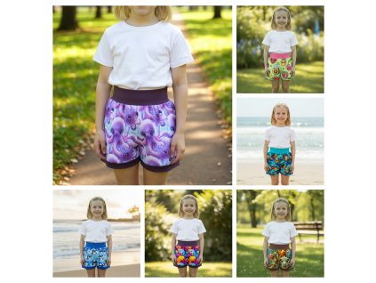 Šortky barevné varianty  Dětské šortky