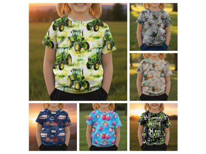 Funkční trička 49 vzorů na výběr  Dětské tričko