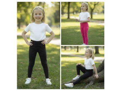 Funkční legíny jednobarevné  Dětské legíny