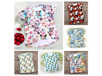 Trička barevné varianty 134/140  Dětské tričko