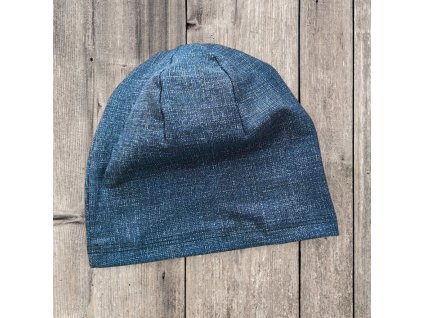 Čepice 46/47 jeans modrý tmavý