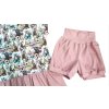 Letní souprava sovičky růžová  Dětské tričko šortky souprava