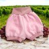 Mušelínové kraťasy růžové  Mušelínové oblečení pro kluky i holky