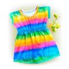 Šatičky duhové 74/80  Dívčí šaty