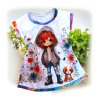 Šatičky dívka s pejskem 74/80  Dívčí šaty