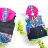 Softshell vesta duhové barvy 98/104  Holčičí vesta