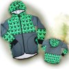 Soft bunda svět kostiček 134/140  Klučičí bunda