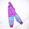 Softshell kalhoty duhové proužky fialová 110/116  Holčičí kalhoty