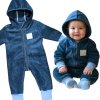 Flísový overal 56/62 navy modrá  Klučičí overal