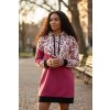 Dámská mikina malinové lístky  Dámská mikina