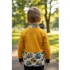Mikina zip 98/104 nákladní vozy hořčice  Klučičí mikina