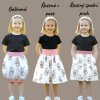 Sukýnky barevné varianty a střihy  Dětské sukně