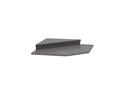 Nadstavec k rohovej skrinke 065, dekor granit antracit, NOVA PLUS, 0000210663, 84