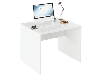 Písací stôl, biela, RIOMA TYP 12