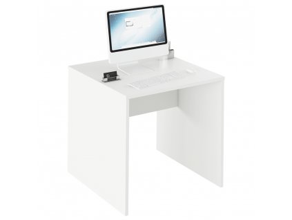Písací stôl, biela, RIOMA TYP 17