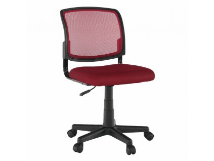 Otočná stolička, tmavočervená/čierna, RAMIZA
