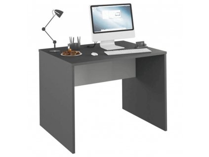 PC stôl, grafit/biela, RIOMA NEW TYP 12