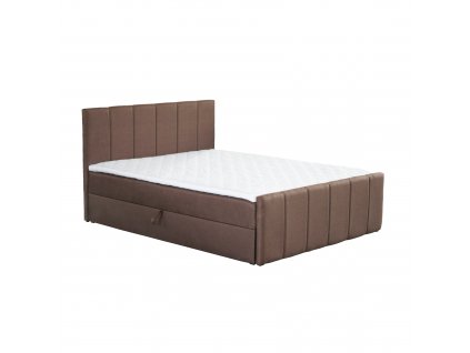 Boxspringová posteľ, 140x200, hnedá, STAR