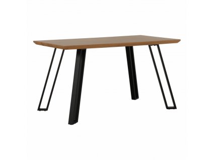 Jedálenský stôl, dub/čierna, 140x83 cm, PEDAL