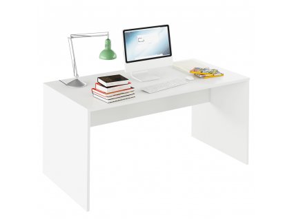 Písací stôl, biela, RIOMA TYP 16